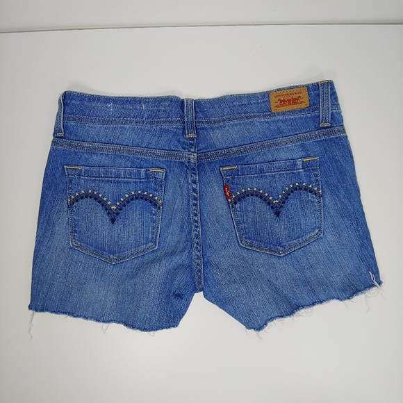 Levis cut off jean shorts custom - Picture 2 of 5